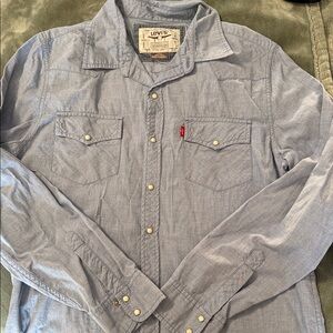 Levi's Light Blue Casual Button Down Shirt